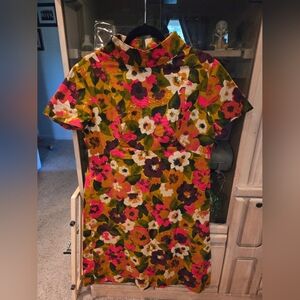 Vintage 60s 70s Shift Dress